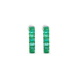 Zambian Emerald Hoops