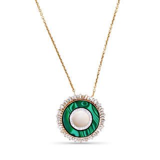 Diamond & Malachite Necklace
