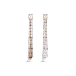 Diamond Tassel Cocktail Earrings